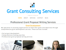 Tablet Screenshot of grantconsultingservices.com